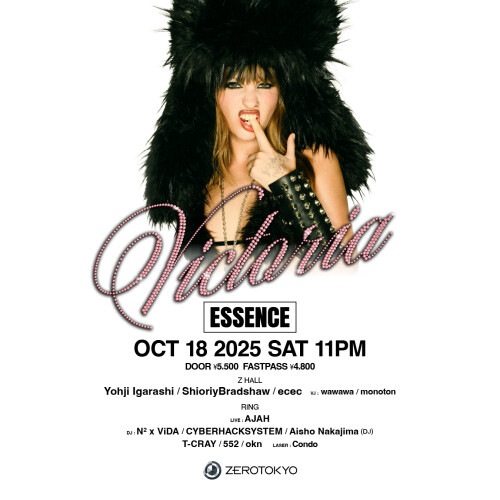 ZEROTOKYO 10/18(土) ESSENCE
