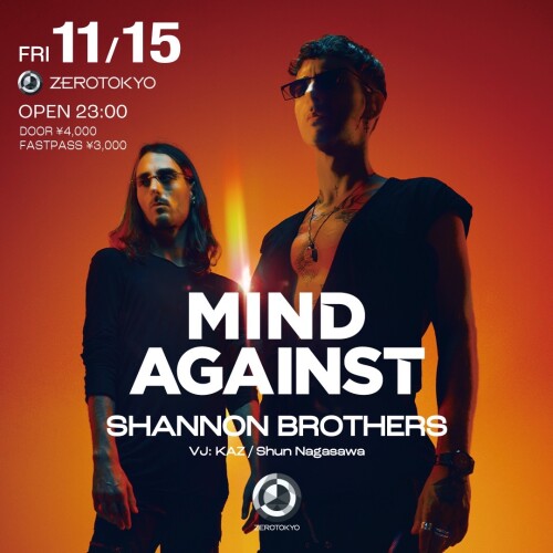 ZEROTOKYO 11/15(金) Mind Against at ZEROTOKYO